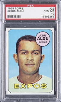 1969 Topps #22 Jesus Alou – PSA GEM MT 10